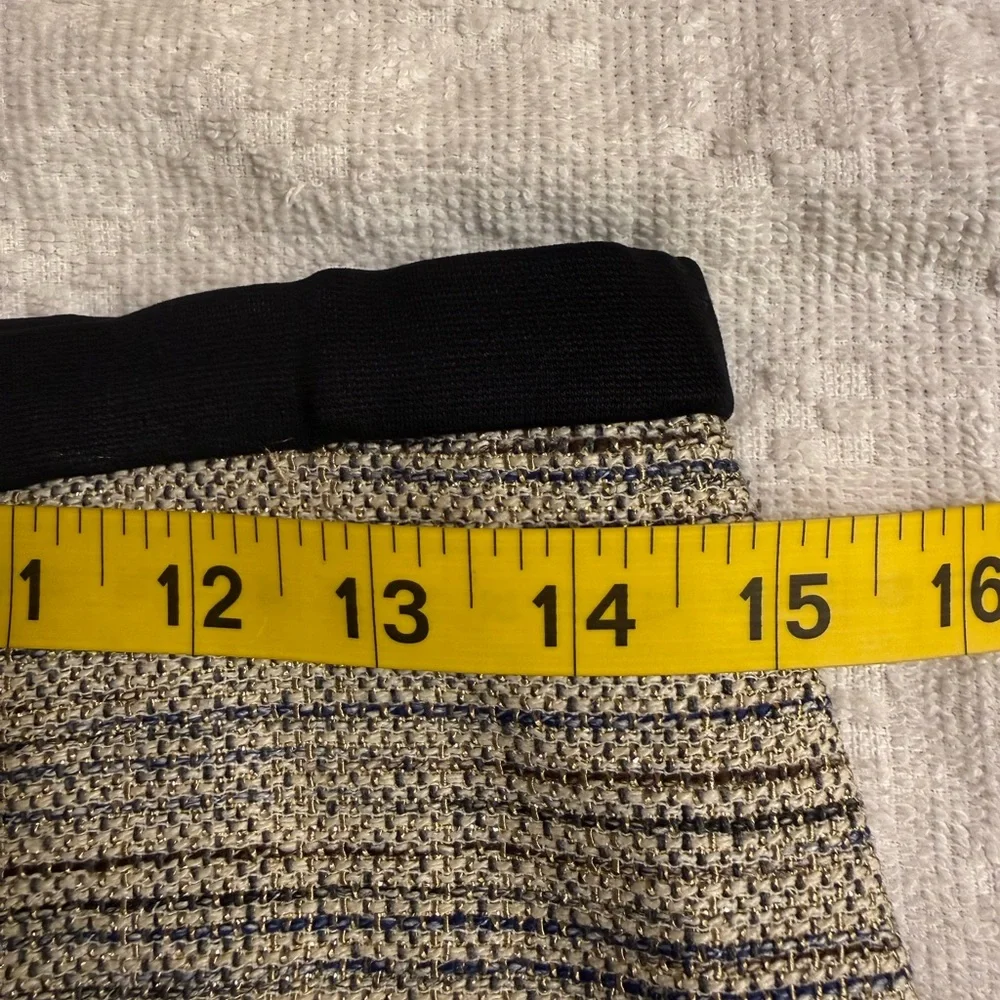 Ann Taylor Chic Black and Gray Women's Skirt